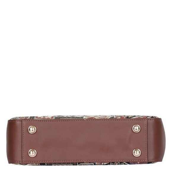 Geometric Pattern Tapestry Fabric Hobo Bag |Shoulder Sling bag, Purse - Picture 6 of 8